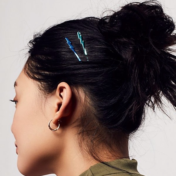 Free people lightning bolt hair clips - Picture 2 of 5